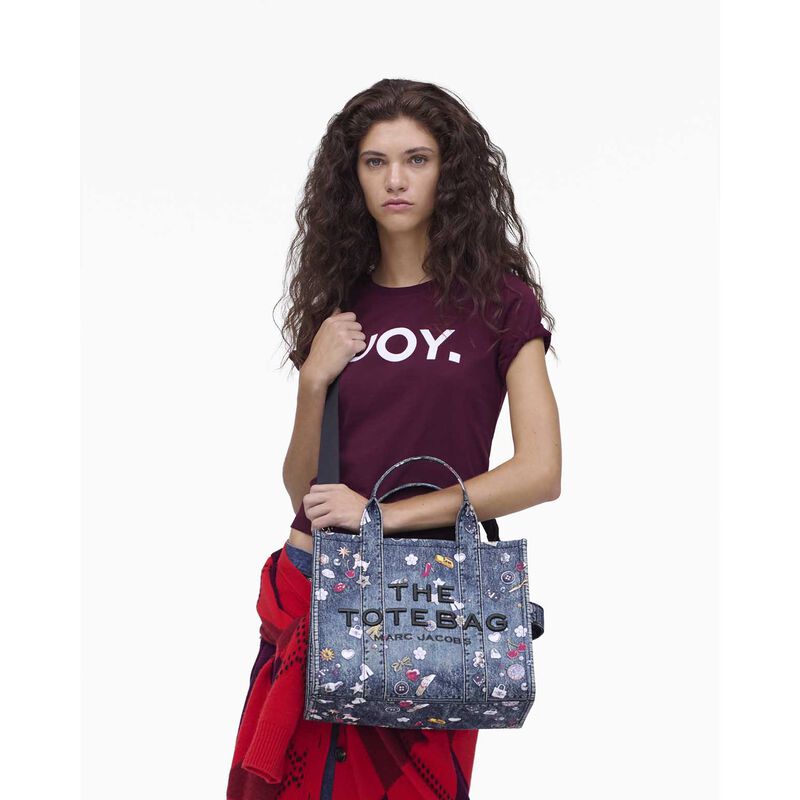 MARC JACOBS The Trompe Loeil Trinket Canvas Medium Tote image number 1